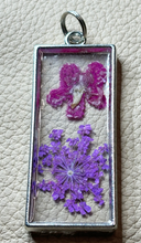 Load image into Gallery viewer, Handmade unique steampunk and dried flower pendants
